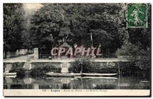 Postcard Old Lagny Bords de Marne The Red Mill