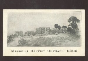 ST. LOUIS MISSOURI BAPTIST ORPHANS HOME MO. VINTAGE ADVERTISING POSTCARD