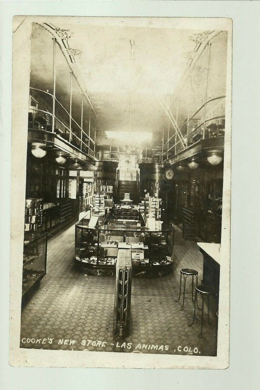 Las Animas COLORADO RP c1910 INTERIOR GENERAL STORE nr Fort Lyon La Junta