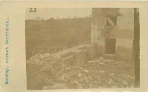 Barricade C-1919 France Military RPPC Photo Postcard Norroy Street 3924