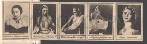 093372 ULANOVA Russian BALLET Star DANCER 5 PHOTO booklet 1939