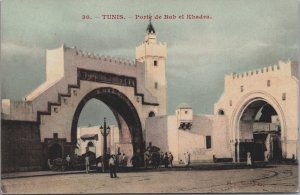 Tunisia Tunis Porte de Bab EL Khadra Vintage Postcard C156