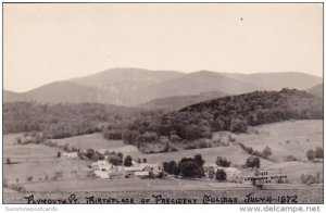 Birthplace Of President Coolidge July 4 1972 Plymouth Vermont Real Photo