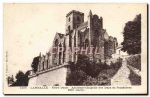 Old Postcard Lamballe Notre Dame Former Chapel Of Dues From Penthievre