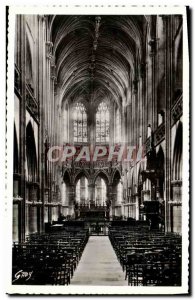 Postcard Caen Old Church St Pierre Rich Interior decoration flamboyant of the...