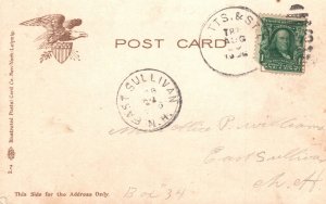 University Park Fountain Indianapolis Indiana IN Antique Postcard 1906