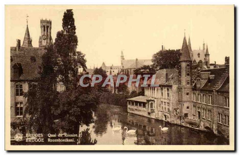 Belgium - Belgien - Belgium - Bruges - Brugge - Quai du Rosaire - Old Postcard