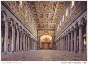 Italy Rome St Paul's Basilica Central Nave