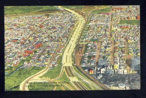 Elizabeth, New Jersey/NJ Postcard, Spectacular Aerial View Of NJ Turnpike, 1958!