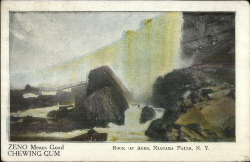 ZENO Chewing Gum - Niagara Falls c1905 Postcard 