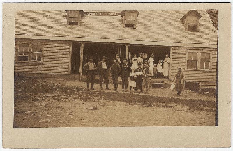 1906 RPPC Mount Chase ME Maine The Crommett House Shin Pond REAL PHOTO Postcard