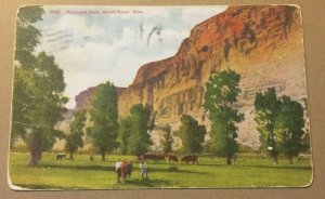 1910 USED PENNY POSTCARD PALISADES PARK, GREEN RIVER, WYOMING