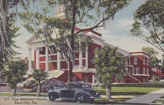 Florida Plant City First Methodist Church Curteich