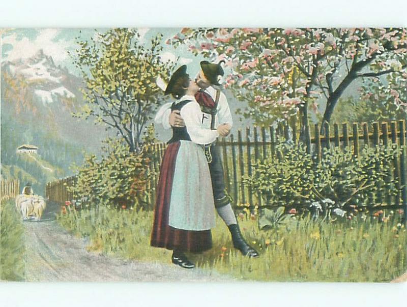 Divided-Back GREAT SCENE Scarce Foreign Postcard AA6670