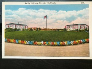 Vintage Postcard 1915-1930 Junior College Modesto California (CA)