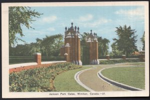 Ontario WINDSOR Jackson Park Gates - PECO - White Border