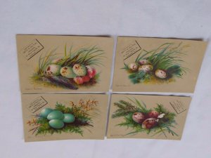 Lot of 4 Smith & Dalton Druggist Eggs Blue Tit Tree Pipit Bullfinch Redstart F44