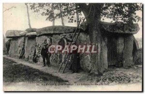 Around Saumur Old Postcard Bagneux The large dolmen