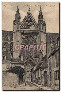 Old Postcard Auxerre La Cathedrale South Transept