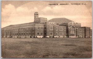 1945 Teaneck Armory Building New Jersey NJ Antique Building Posted Postcard