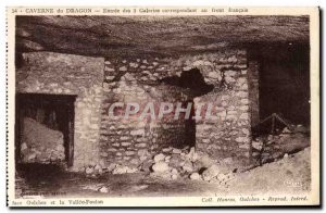 Old Postcard Dragon's Cave Entrance Galleries Correspondent forehead French Army