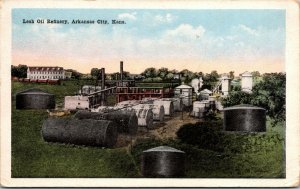 Postcard Lesh Oil Refinery in Arkansas City, Kansas~131666