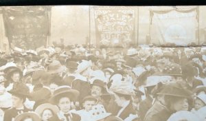 RPPC amazing crowd shot, Loxley, Sheffield, England UK. Wesleyan Church? c1910