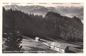 Gruntenhaus mit Blick ad Allgauer Hochgebirge Germany Unused 