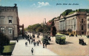 Germany Berlin Unter den Linden Vintage Postcard 07.94