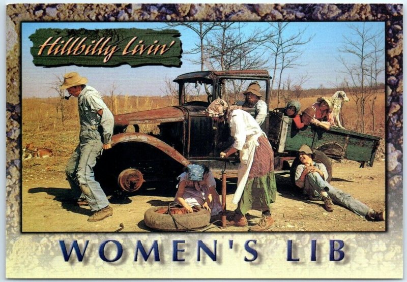 Postcard - Women's Lib, Hillbilly Livin' - Missouri
