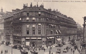 1914, Offices of American Express, Paris, France, Used (PC1560)