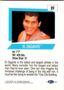 1991 WCW Wrestling Card El Gigante sk21151