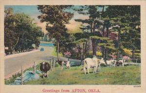 Oklahoma Greetings From Afton 1941