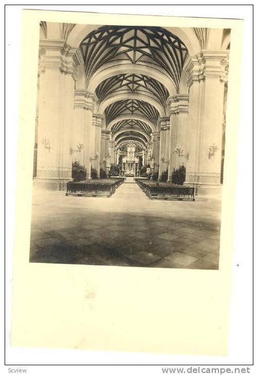 PERU - Lima, Interior of the Cathedral, 1910´s