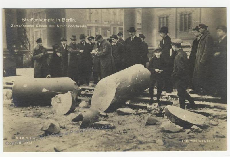 German 1919 Berlin Communist Spartakist Revolution Freikorps RPPC 51787