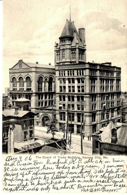 Kansas City, Missouri - The Board of Trade Building - in 1906