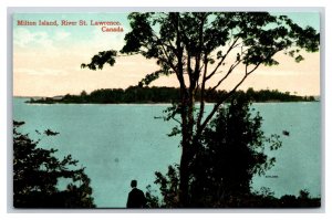 Milton Island St. Lawrence River Kingston Ontario Canada UNP DB Postcard T5