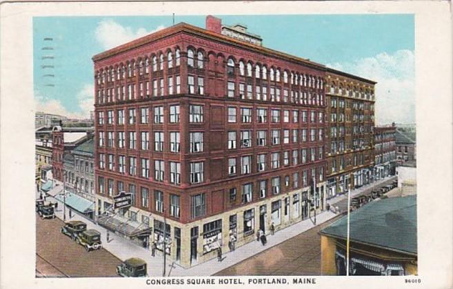 Maine Portland Congress Square Hotel 1944 Curteich