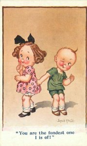 1920s Donald Mc Gill Children Romance Comic Humor artist Postcard 22-4828
