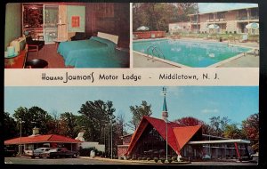 Vintage Postcard 1986 Howard Johnson's Motor Lodge, Middletown, NJ