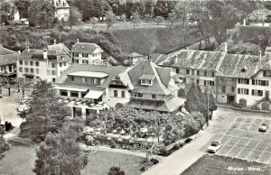 MURTEN MORAT SWITZERLAND~1960s AERIAL VIEW PHOTO POSTCARD