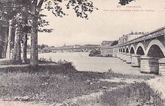 France Toulouse Vieux Sur La Garonne Prise Du Puntal