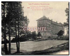 Old Postcard Font Romeu Grand Hotel and Tennis courts