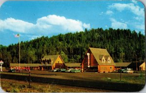 Hatchett Motel, Standard Oil Gas Station Moran WY Vintage Postcard R58