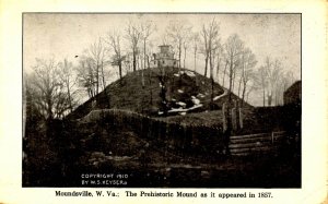 WV - Moundsville. The Prehistoric Mound in 1857