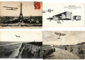 AIRCRAFT, AVIATION 48 Vintage Postcards Mostly Pre-1940 (L2759)