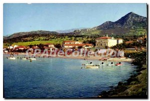 Postcard Modern Ile Rousse And The Beach Au Sable D'Or