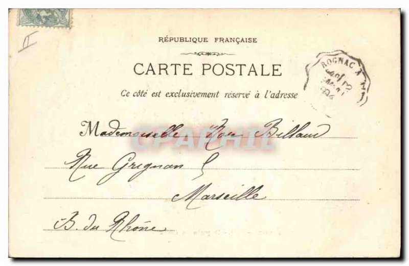 Postcard Old Roquefavour From Gare in Pont