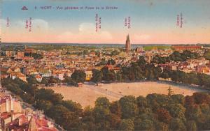 BF6900 niort vue panoramique et place de la breche france       France