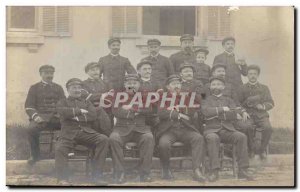 PHOTO CARD Army Soldiers Hospital survivors in front of Salonika in 1917